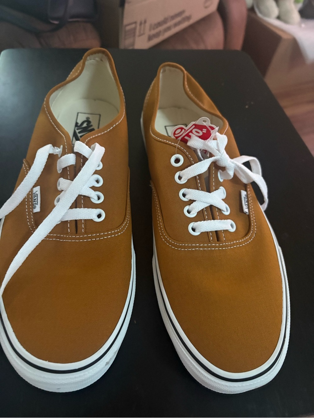 Vans Mustard Canvas Low-Top Sneakers - Men's